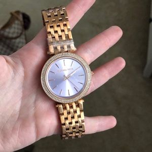 Rose gold purple Michael Kors watch never worn!